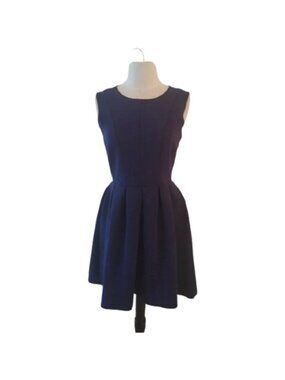 Forever 21 Contemporary Navy Midi Dress, Size Small